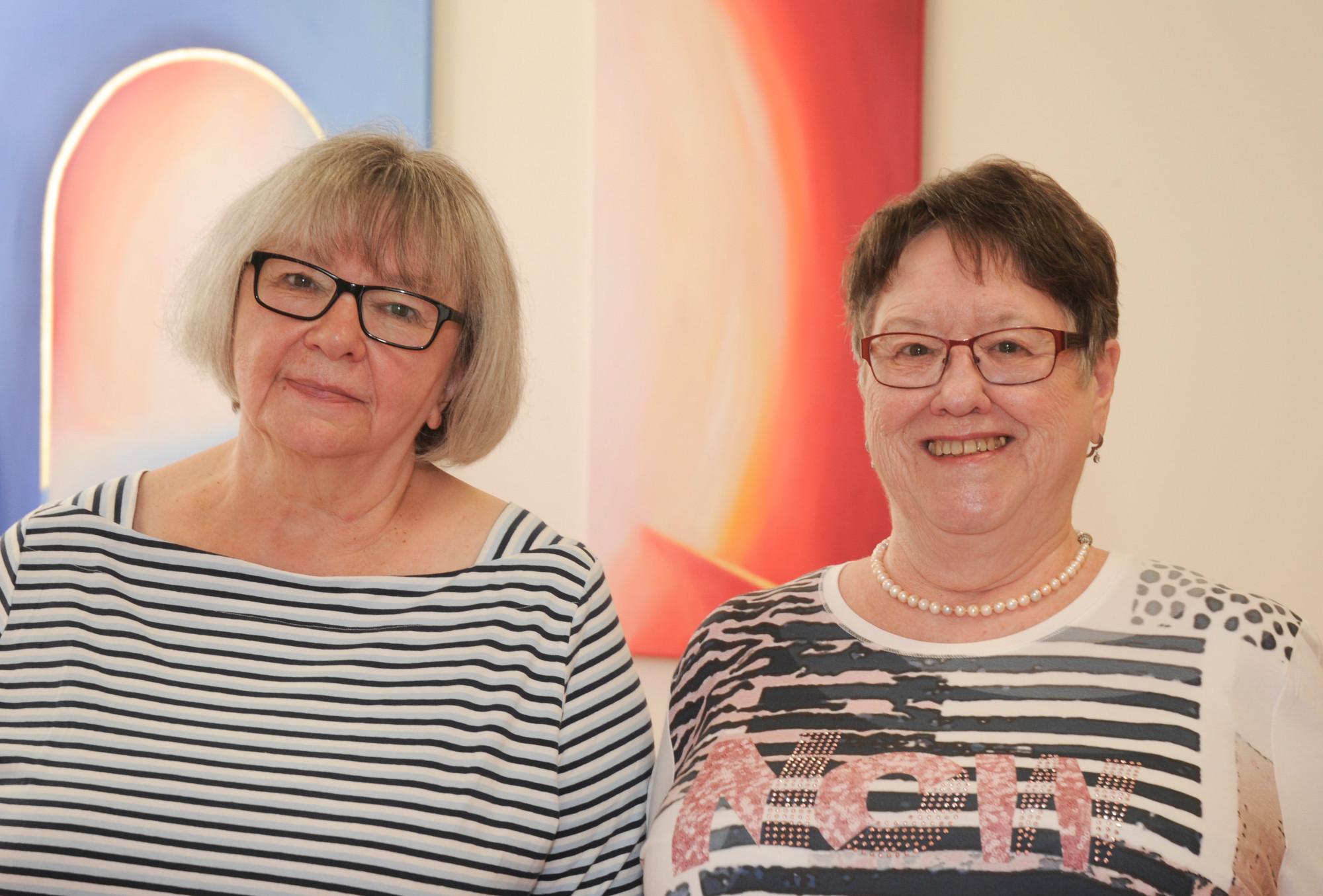 Auf dem Foto sind die Kursleiterinnen Ursula Nolte (links) und Brigitte Stute zu sehen